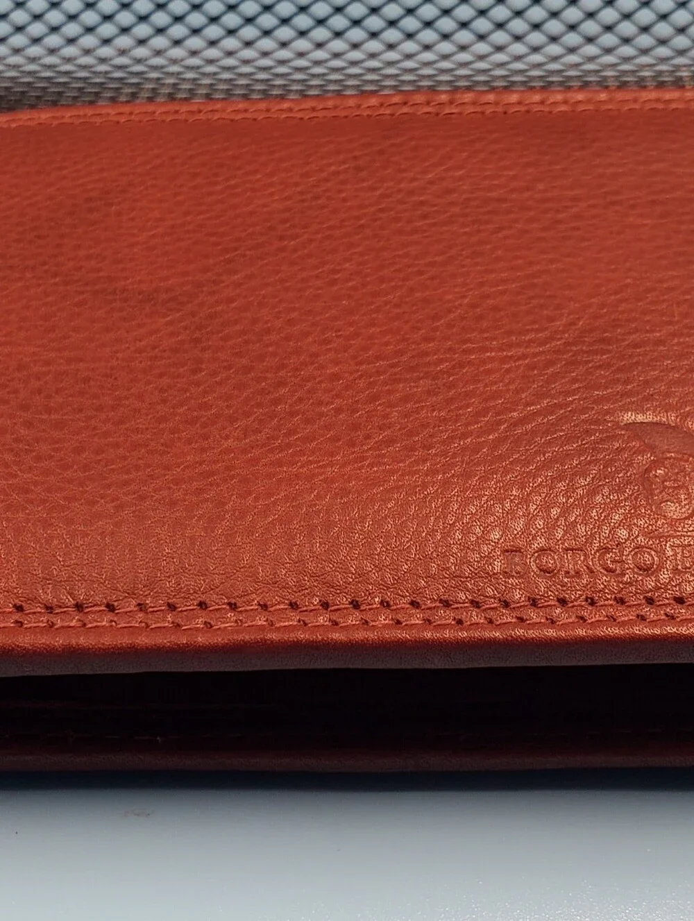 Borgo Etruschi Wallet Mens Genuine Leather Bifold Folding Brown Vera Pelle Italy